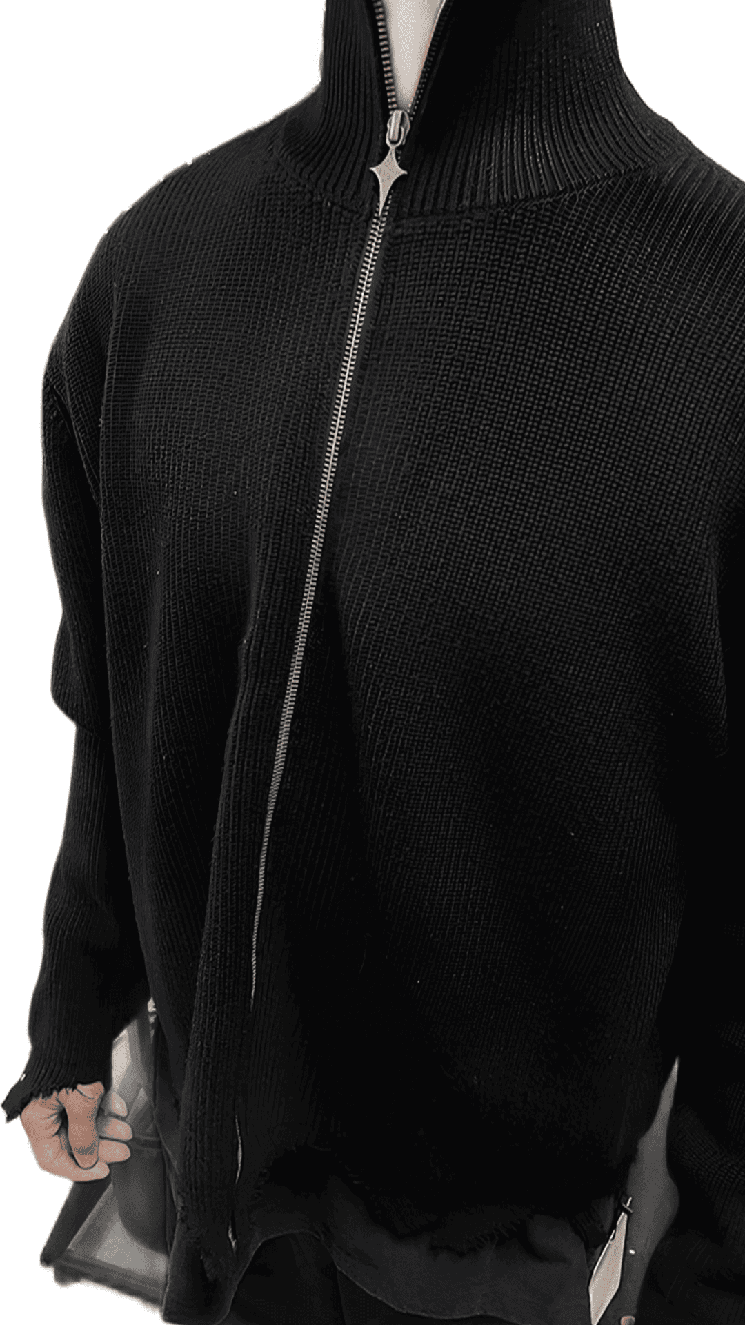 Zipper Turtleneck