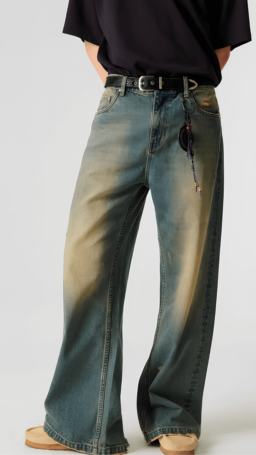 Washed Denim Jeans