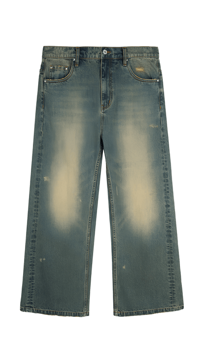 Washed Denim Jeans